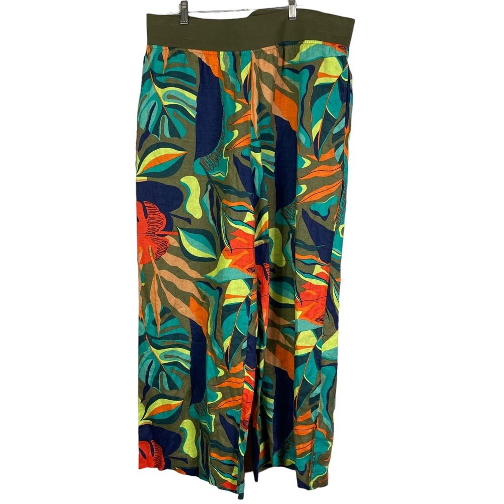 Soft Surroundings Aliso Point Tropical Linen Pants - Picture 2 of 5
